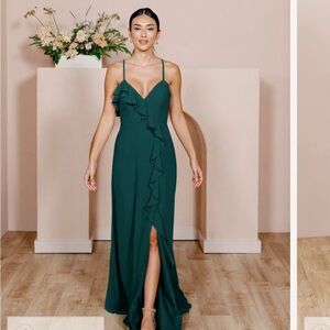 Emerald Green Sleeveless Maxi Dress